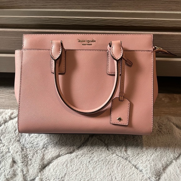 Kate Spade ♠️ Mauve Pink Crossbody Satchel - Picture 3 of 7